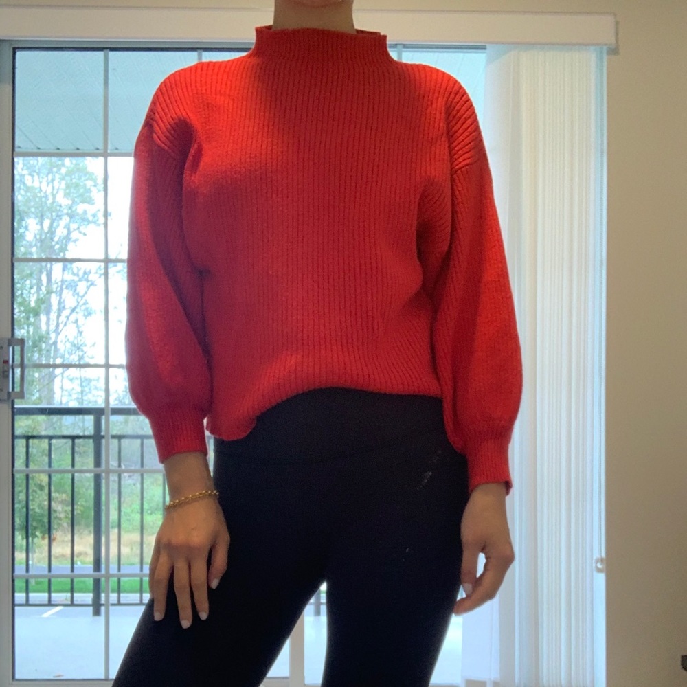 Mock neck sweater